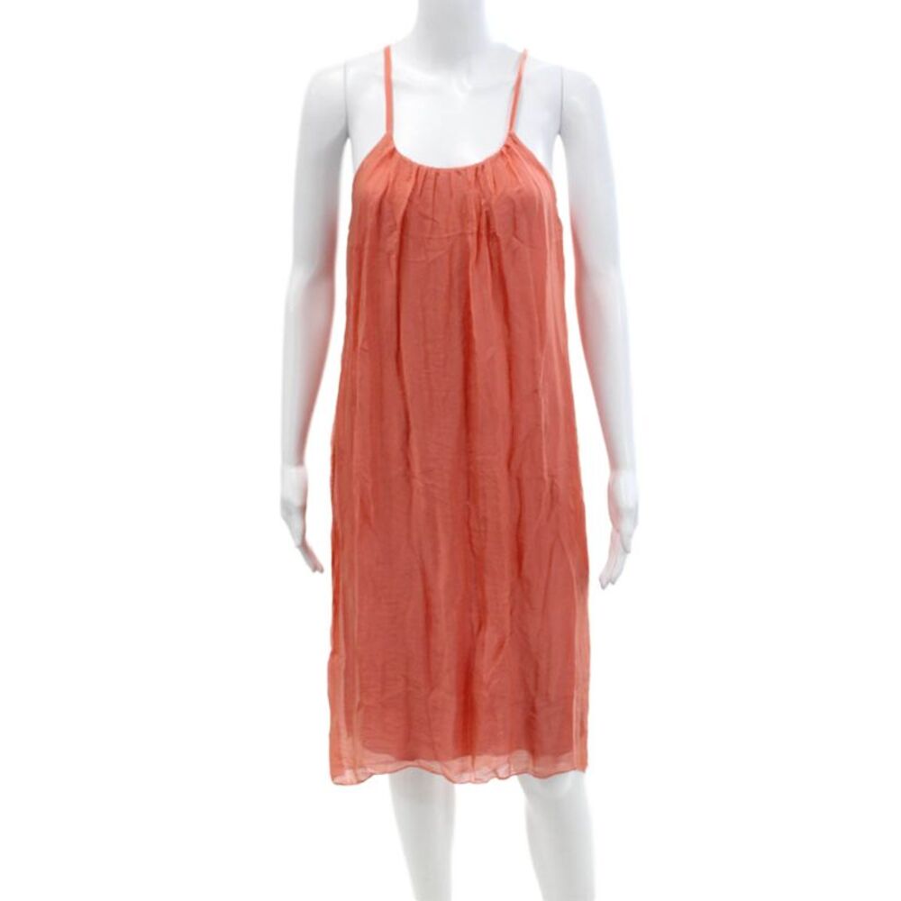 Aquavita Womens Sleeveless Round Neck Layered Mini Dress Pink One Size